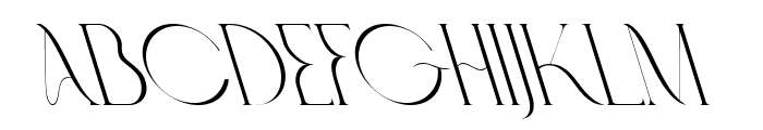 Fashionable Reverse Italic Italic Font UPPERCASE