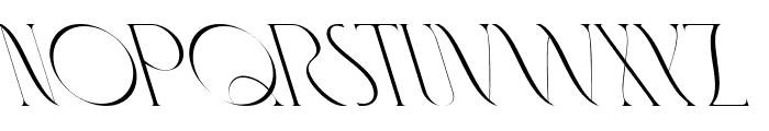 Fashionable Reverse Italic Italic Font UPPERCASE