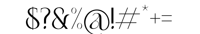Fasllena-Regular Font OTHER CHARS