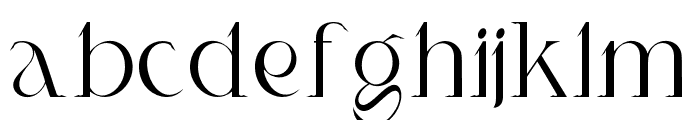 Fasllena-Regular Font LOWERCASE