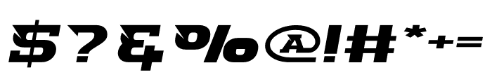 Fast Drag Font OTHER CHARS