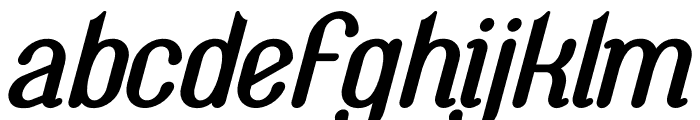 Fast Saga Italic Font LOWERCASE