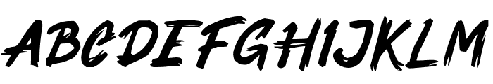 FastRacingRegular Font UPPERCASE