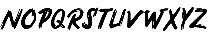 FastRacingRegular Font UPPERCASE