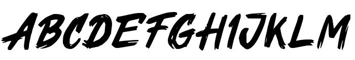 FastRacingRegular Font LOWERCASE