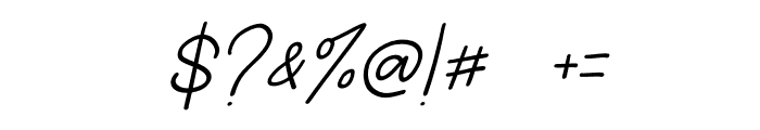 Fastina Ootsine Italic Regular Font OTHER CHARS