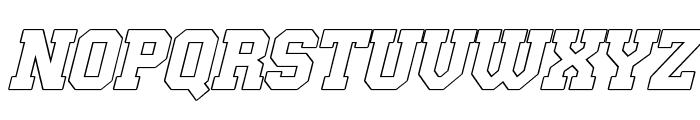 Fastrun-ItalicOutline Font LOWERCASE