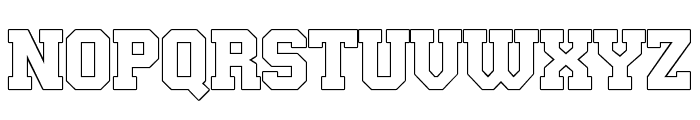 Fastrun-Outline Font LOWERCASE