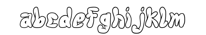 Fat-Roar-Line Font LOWERCASE