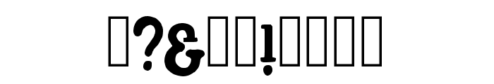 Fat Serif Regular Font OTHER CHARS