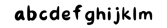 Fat Write Regular Font LOWERCASE