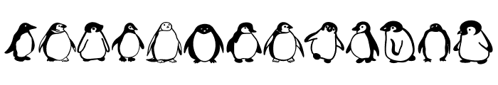 Fat penguin Font UPPERCASE