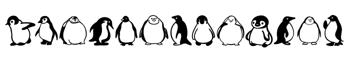 Fat penguin Font UPPERCASE
