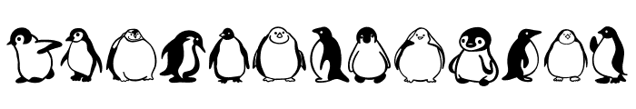 Fat penguin Font LOWERCASE