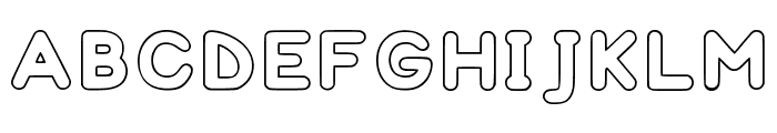 Fatfred_outline Regular Font UPPERCASE