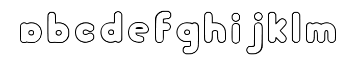 Fatfred_outline Regular Font LOWERCASE