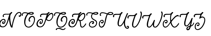 FathiaSignature Font UPPERCASE