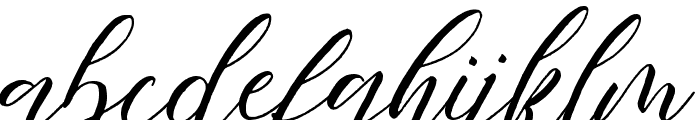 Fathir Script Font LOWERCASE