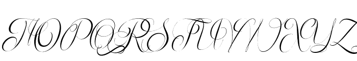 Fathiyya Script Font UPPERCASE
