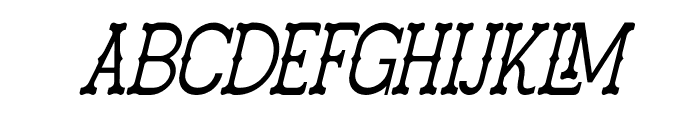 Fatient Italic Font UPPERCASE