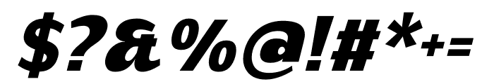 Fatimurgeno Oblique Black Font OTHER CHARS