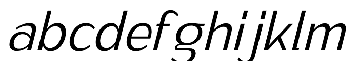 Fatimurgeno Oblique Light Font LOWERCASE