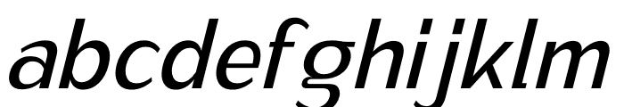 Fatimurgeno Oblique Font LOWERCASE