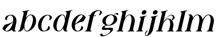 Fatin Gengky Italic Font LOWERCASE