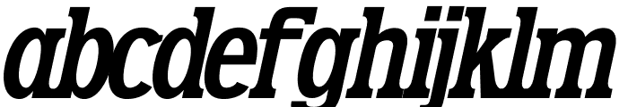 Fatrix Italic Font LOWERCASE