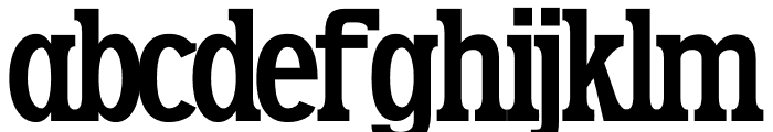 Fatrix Font LOWERCASE