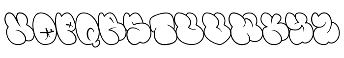 Fatsy-Outline Font LOWERCASE