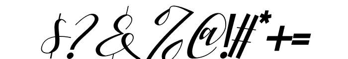 Fattia Italic Font OTHER CHARS