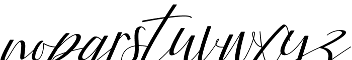 Fattia Italic Font LOWERCASE