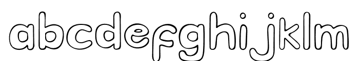 Fattransparant Font LOWERCASE