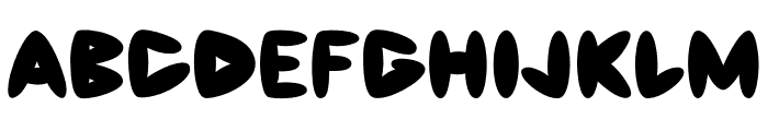Fatty Bubble Font UPPERCASE