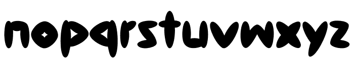 Fatty Bubble Font LOWERCASE