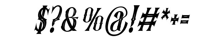 Fatumbrutum Condensed Italic Font OTHER CHARS