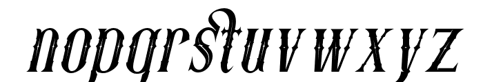 Fatumbrutum Condensed Italic Font LOWERCASE