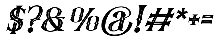 Fatumbrutum Italic Font OTHER CHARS