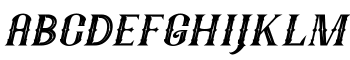 Fatumbrutum Italic Font UPPERCASE