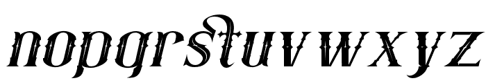 Fatumbrutum Italic Font LOWERCASE