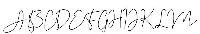 Fayette Signature Font UPPERCASE