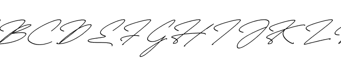Fayetteville Signature Italic Font UPPERCASE
