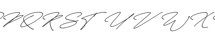 Fayetteville Signature Italic Font UPPERCASE