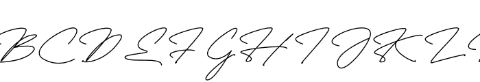 Fayetteville Signature Regular Font UPPERCASE