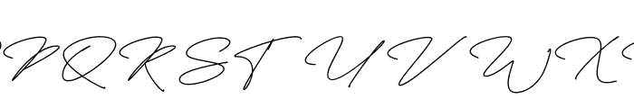 Fayetteville Signature Regular Font UPPERCASE