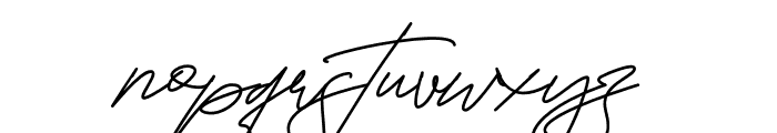 Fayetteville Signature Regular Font LOWERCASE