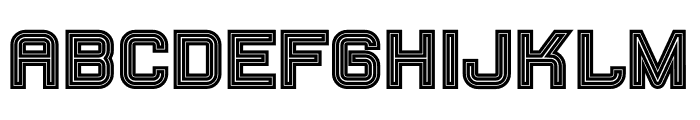 Fearcheer Outline Font LOWERCASE