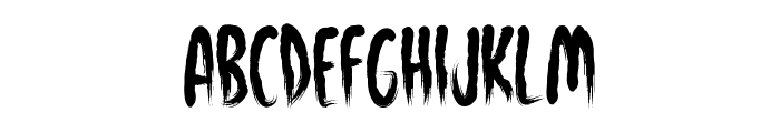 Fearful House Font UPPERCASE