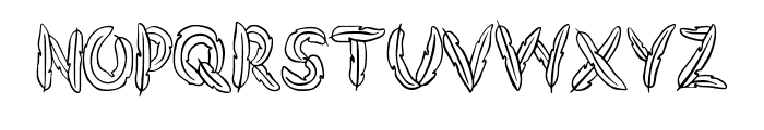 Feather Bird Font By Sq Regular Font UPPERCASE